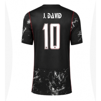 Billige Fotballdrakt Canada Jonathan David #10 Replika Bortedrakt Dame VM 2026 Kortermet